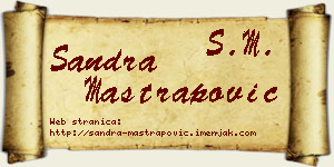 Sandra Maštrapović vizit kartica